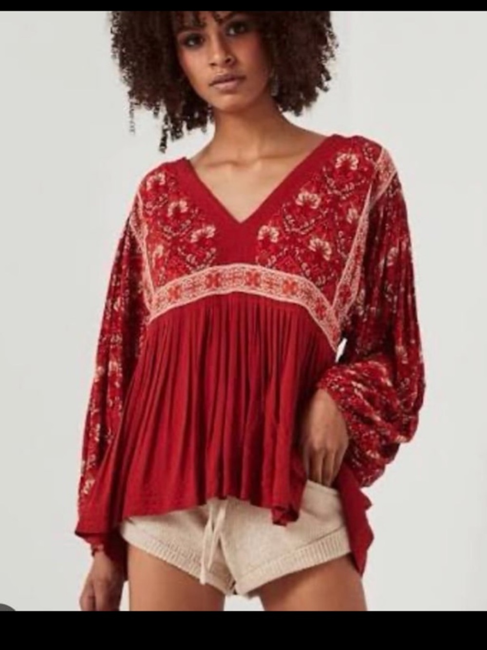 Spell Jewel Smock Blouse NWT